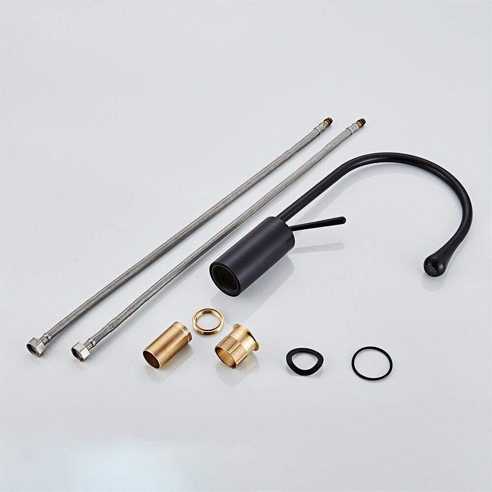 Raffeto - Brass Gooseneck Bathroom Faucet